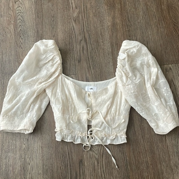 Tie front LPA blouse - Picture 2 of 3